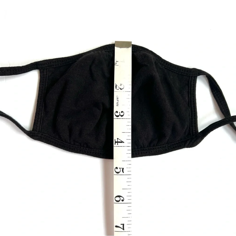 Black Fabric Face Mask